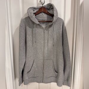 Fresh Clean-Tees Light Gray Zip Up Hoodie